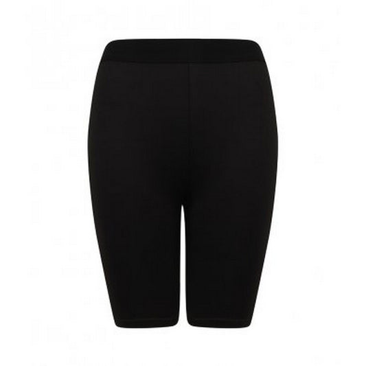 Black-Black - Front - SF Ladies-Womens Fashion Cycling Shorts