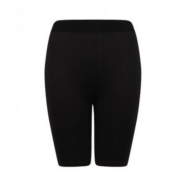 Black-Black - Front - SF Ladies-Womens Fashion Cycling Shorts
