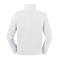 White - Back - Russell Mens Authentic Zip Neck Sweatshirt