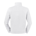 White - Back - Russell Mens Authentic Zip Neck Sweatshirt