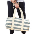 Natural-Grey - Back - Westford Mill Unisex Nautical Barrel Bag