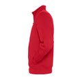 Red - Close up - SOLS Mens Sundae Full Zip Sweat Jacket