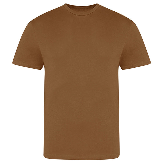 Caramel Toffee - Front - AWDis Just Ts Mens The 100 T-Shirt