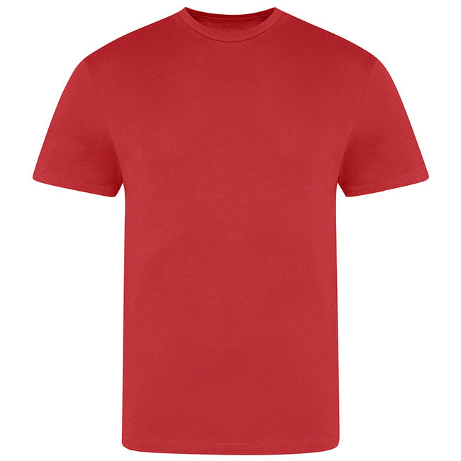 Fire Red - Front - AWDis Just Ts Mens The 100 T-Shirt