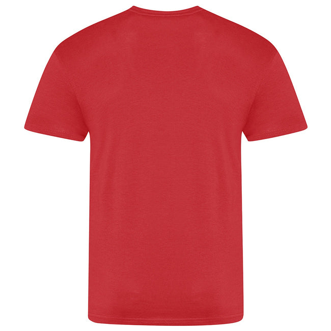 Fire Red - Back - AWDis Just Ts Mens The 100 T-Shirt