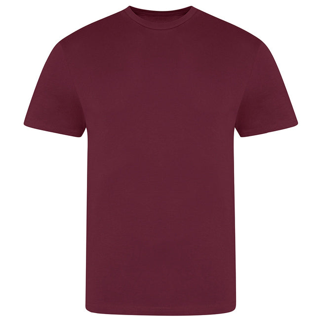 Burgundy - Front - AWDis Just Ts Mens The 100 T-Shirt