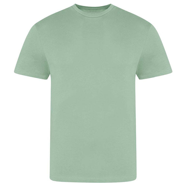 Dusty Green - Front - AWDis Just Ts Mens The 100 T-Shirt