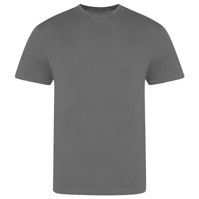 Charcoal - Front - AWDis Just Ts Mens The 100 T-Shirt