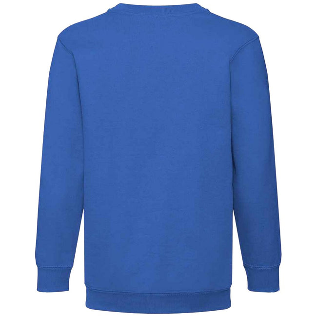 Royal Blue - Back - Fruit of the Loom Kids-Childrens Classic Drop Shoulder Sweatshirt