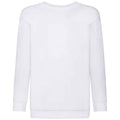 White - Front - Fruit of the Loom Kids-Childrens Classic Drop Shoulder Sweatshirt