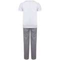 White-Heather Grey - Back - Towel City Girls Long Pyjamas