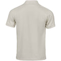 Cement - Back - Tee Jays Mens Luxury Stretch Pique Polo Shirt