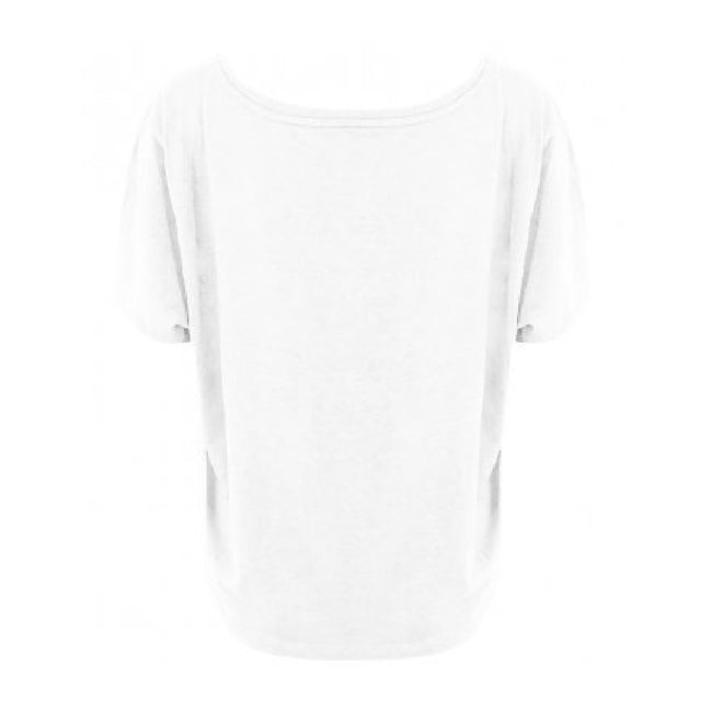 Arctic White - Back - Ecologie Womens-Ladies Daintree EcoViscose Cropped T-Shirt