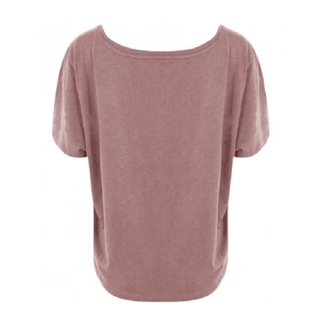 Dusty Pink - Back - Ecologie Womens-Ladies Daintree EcoViscose Cropped T-Shirt