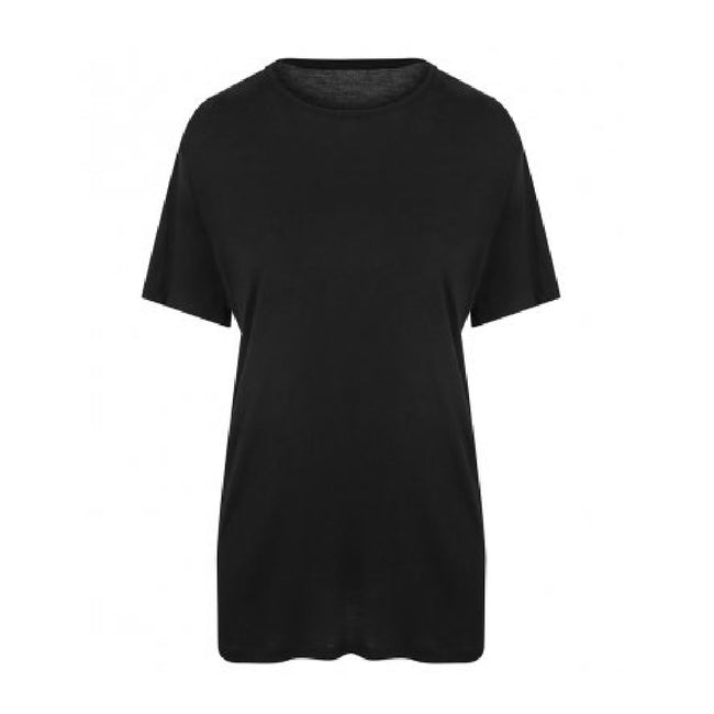 Jet Black - Front - Ecologie Mens Daintree EcoViscose T-Shirt
