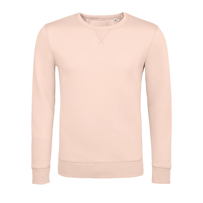 Creamy Pink - Front - Sols Unisex Adults Sully Sweatshirt