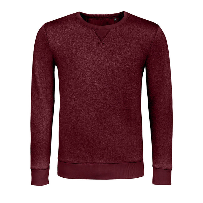 Heather Oxblood - Front - Sols Unisex Adults Sully Sweatshirt