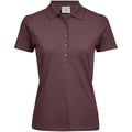 Grape - Front - Tee Jays Womens-Ladies Luxury Stretch Polo Shirt