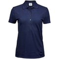 Denim - Front - Tee Jays Womens-Ladies Luxury Stretch Polo Shirt