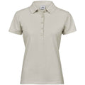 Cement - Front - Tee Jays Womens-Ladies Luxury Stretch Polo Shirt