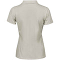 Cement - Back - Tee Jays Womens-Ladies Luxury Stretch Polo Shirt