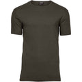 Dark Olive - Front - Tee Jays Mens Interlock T-Shirt