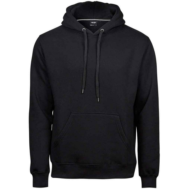 Black - Front - Tee Jays Mens Hooded Sweatshirt