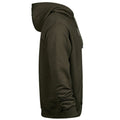 Dark Olive - Side - Tee Jays Mens Hooded Sweatshirt
