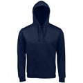 French Navy - Front - SOLS Unisex Adults Spencer Hooded Sweatshirt