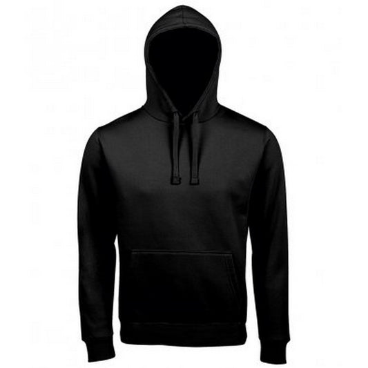 Black - Front - SOLS Unisex Adults Spencer Hooded Sweatshirt