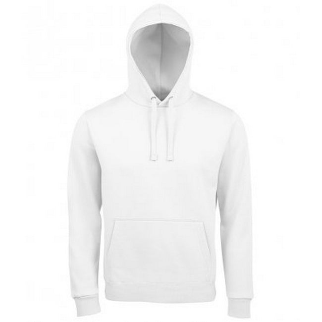 White - Front - SOLS Unisex Adults Spencer Hooded Sweatshirt