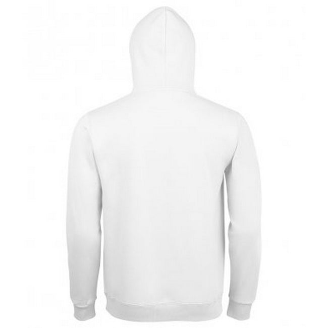 White - Back - SOLS Unisex Adults Spencer Hooded Sweatshirt