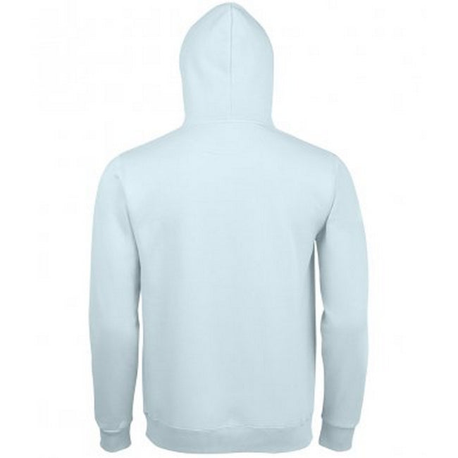 Creamy Blue - Back - SOLS Unisex Adults Spencer Hooded Sweatshirt