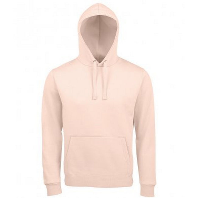 Creamy Pink - Front - SOLS Unisex Adults Spencer Hooded Sweatshirt
