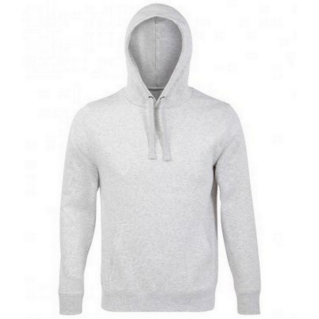Ash - Front - SOLS Unisex Adults Spencer Hooded Sweatshirt