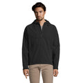 Black - Back - SOLS Mens Replay Hooded Soft Shell Jacket (Breathable, Windproof And Water Resistant)