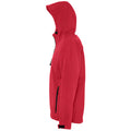 Pepper Red - Side - SOLS Mens Replay Hooded Soft Shell Jacket (Breathable, Windproof And Water Resistant)