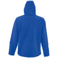Royal Blue - Back - SOLS Mens Replay Hooded Soft Shell Jacket (Breathable, Windproof And Water Resistant)