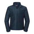 French Navy - Front - Russell Mens Cross Padded Jacket