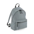 Pure Grey - Front - BagBase Recycled Backpack