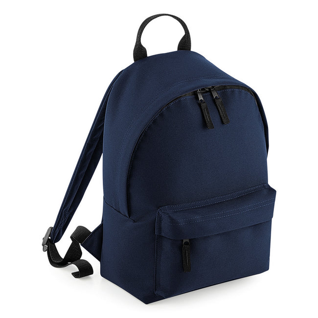 French Navy - Front - BagBase Mini Fashion Backpack