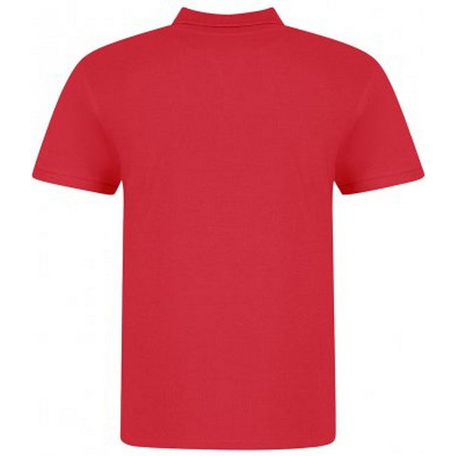 Fire - Back - Awdis Mens Piqu Cotton Short-Sleeved Polo Shirt