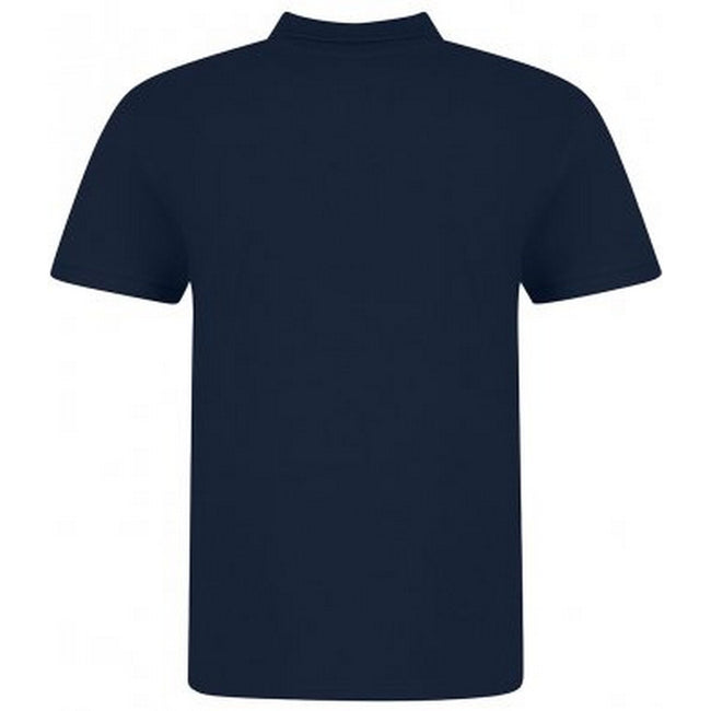 Oxford Navy - Back - Awdis Mens Piqu Cotton Short-Sleeved Polo Shirt