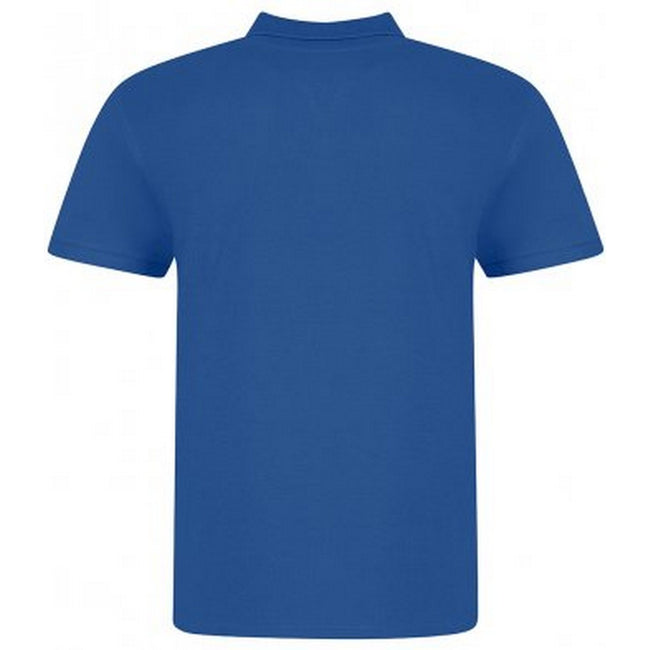 Royal Blue - Back - Awdis Mens Piqu Cotton Short-Sleeved Polo Shirt