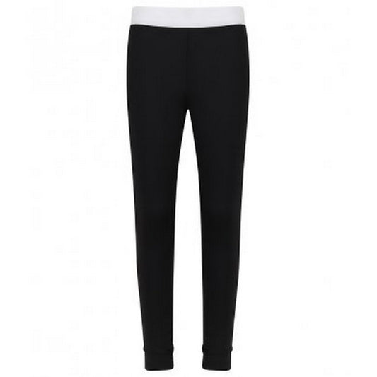 Black-White - Front - SF Girls Fashion Leggings