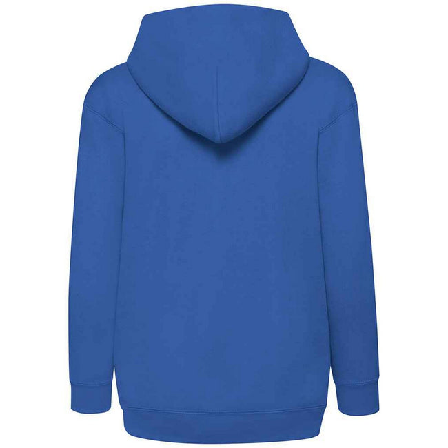 Royal Blue - Side - Fruit Of The Loom Childrens-Kids Hooded Sweatshirt