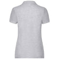 Heather Grey - Side - Fruit of the Loom Womens-Ladies Lady Fit Piqué Polo Shirt