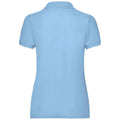 Sky Blue - Side - Fruit of the Loom Womens-Ladies Lady Fit Piqué Polo Shirt