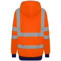 Orange-Navy - Back - PRO RTX Mens High-Vis Hoodie