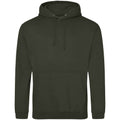 Combat Green - Front - Awdis Unisex Adult College Hoodie